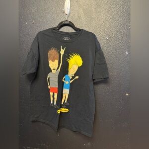 Men’s Beavis and Butt Head T-Shirt with Cartoon Characters Size XL